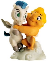 WDCC Disney Classics Hercules Pegasus and Baby Hercules A Gift From The Gods Ornament Porcelain Figurine