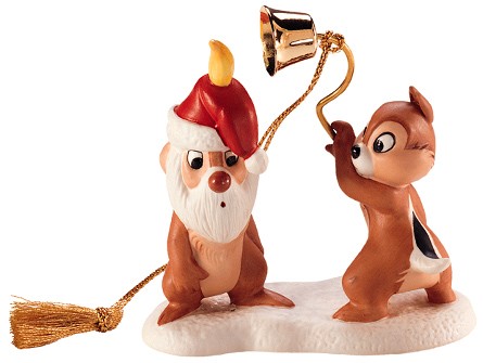 WDCC Disney Classics Plutos Christmas Tree Chip N Dale Ornament (1997) Porcelain Figurine