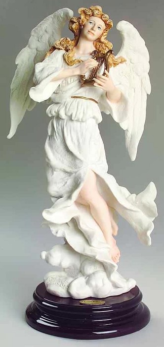 Giuseppe Armani Angel W Harp Heavenly Music Sculpture