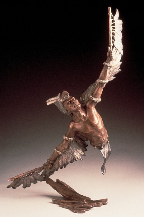 Mark Hopkins Eagle Dancer Bronze Sculpture