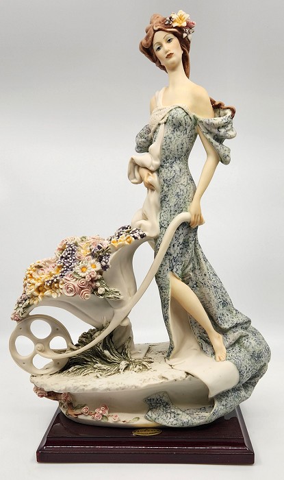 Giuseppe Armani Lady With Flower Cart 