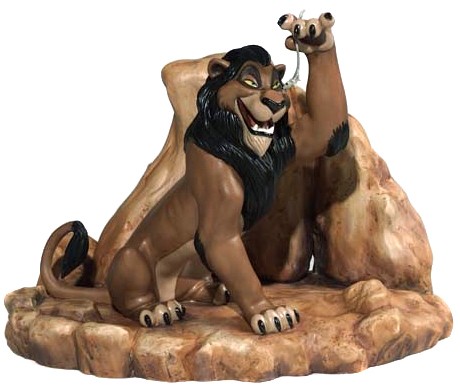 WDCC Disney Classics The Lion King Scar Life's Not Fair, Is It Porcelain Figurine