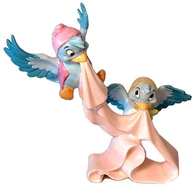 WDCC Disney Classics Cinderella Birds Well Tie A Sash Around It Porcelain Figurine