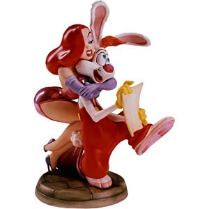 WDCC Disney Classics Jessica And Roger Rabbit Dear Jessica How Do I Love Thee Signed Certificate From Who Framed Roger Rabbit
