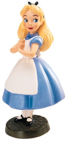 WDCC Disney Classics Alice In Wonderlandalice Yes Your Majesty - Signes Certificate Porcelain Figurine
