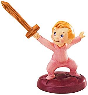 WDCC Disney Classics Peter Pan Michael Back You Villain! Porcelain Figurine