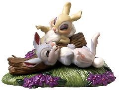 WDCC Disney Classics Bambi Thumper & Miss Bunny Twitterpated In The Springtime Porcelain Figurine