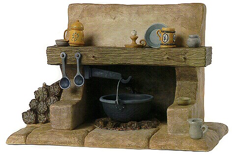 WDCC Disney Classics Snow White Dwarf's Hearth The Dwarf's Hearth 