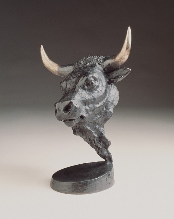 Mark Hopkins Bull's Dominion Bronze Sculpture
