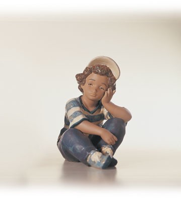 Lladro Long Day 1991-13 Porcelain Figurine