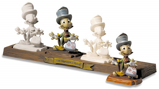 WDCC Disney Classics Jiminy Cricket Progression From Imagination To Reality From Pinocchio