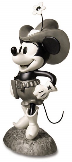 WDCC Disney Classics Two Gun Mickey Minnie Mouse Cutest Lil Cowgirl Porcelain Figurine