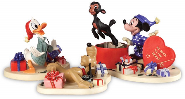 WDCC Disney Classics Mickey,Donald,Pluto And Danny The Lamb A Heartfelt Surprise 