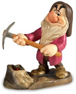 WDCC Disney Classics Grumpy With a Shovel or a Pick Porcelain Figurine