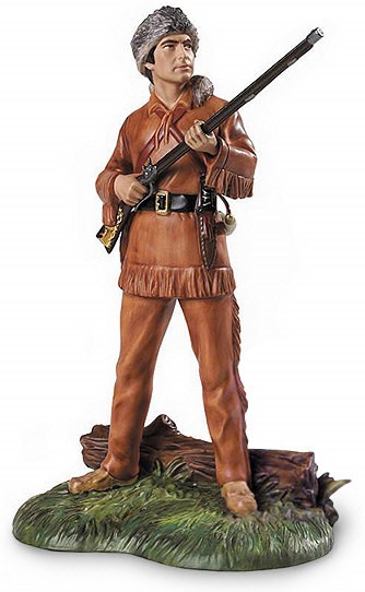 WDCC Disney Classics Davy Crockett King Of The Wild Frontier Signed By Ken Melton Porcelain Figurine