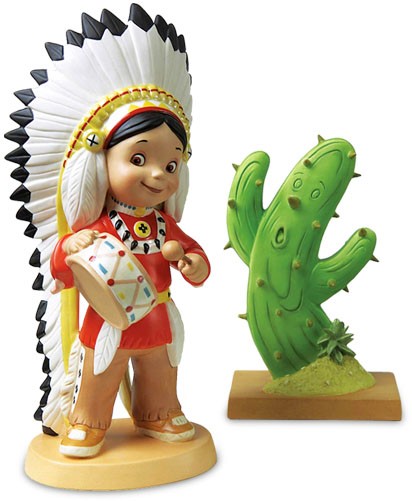 WDCC Disney Classics Native American Boy Little Big Chief Porcelain Figurine