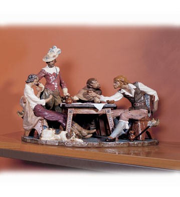 Lladro Playing Cards (numbered Series) 1976-C Porcelain Figurine