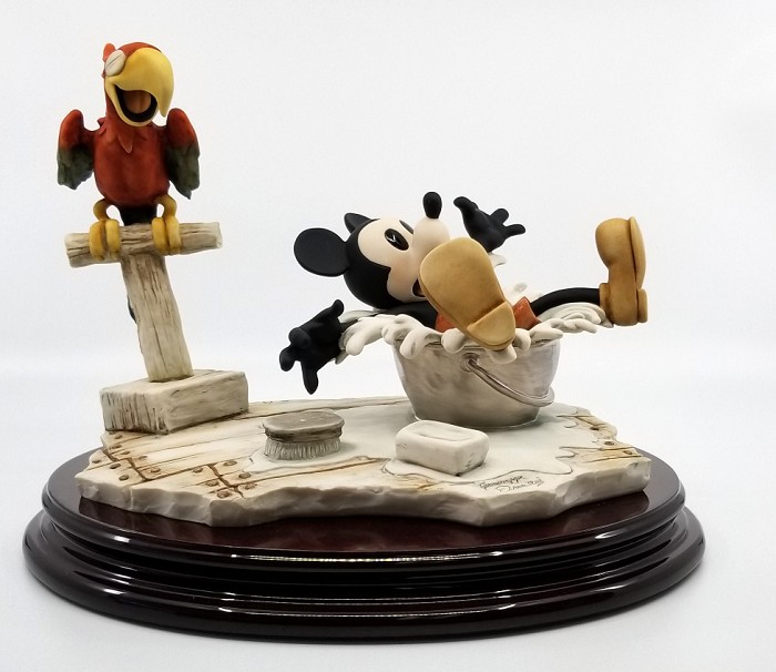 Giuseppe Armani Steamboat Willie Hand Signed Artist Proof Color Finish Sculpture