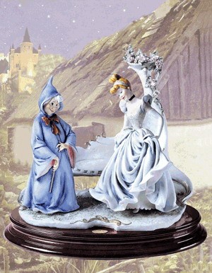 Giuseppe Armani Cinderella & Fairy Godmother Sculpture