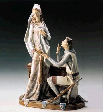 Lladro Camelot Le3000 1984-94 Porcelain Figurine