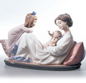 Lladro Latest Addition Porcelain Figurine