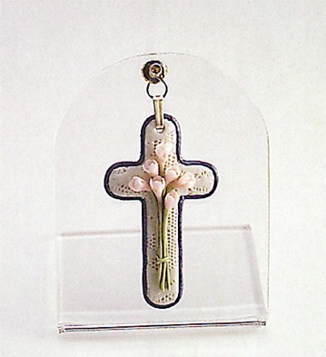 Lladro Ornate Cross #8 1989-91 Porcelain Figurine