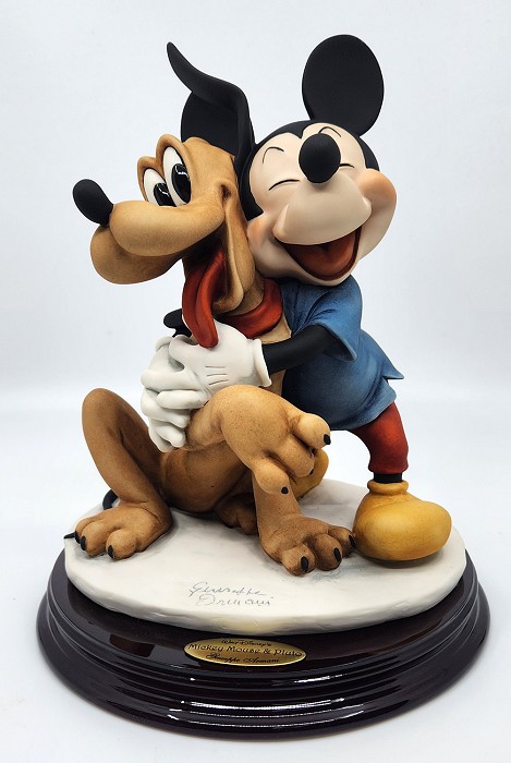 Giuseppe Armani Mickey Mouse & Pluto Sculpture