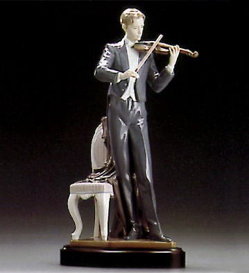 Lladro Violin Sonata Le3000 1995-99 Porcelain Figurine
