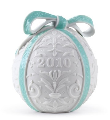 Lladro Christmas Ball 2010 Ornament 