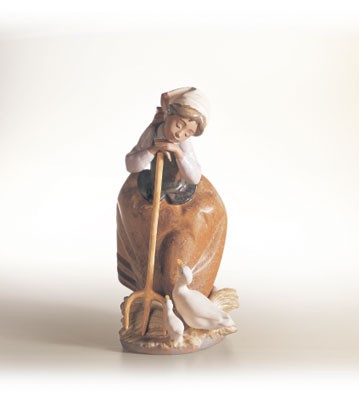 Lladro Harvest Helpers Porcelain Figurine