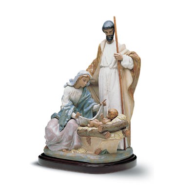 Lladro A King Is Born     With Base Porcelain Figurine