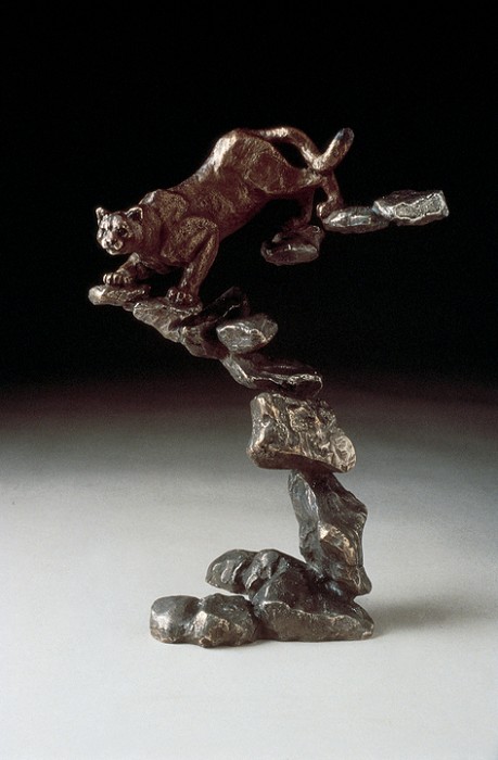 Mark Hopkins Cougar Bronze Sculpture