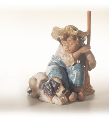 Lladro Let's Rest Porcelain Figurine