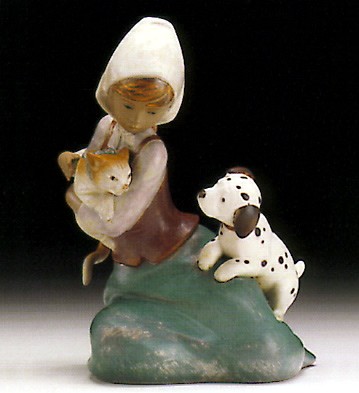 Lladro Little Friskies 1994-97 Porcelain Figurine