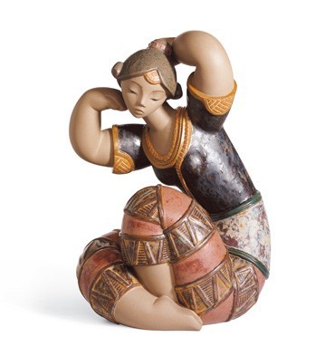 Lladro Young Indian I Porcelain Figurine