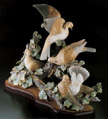turtle doves figurines