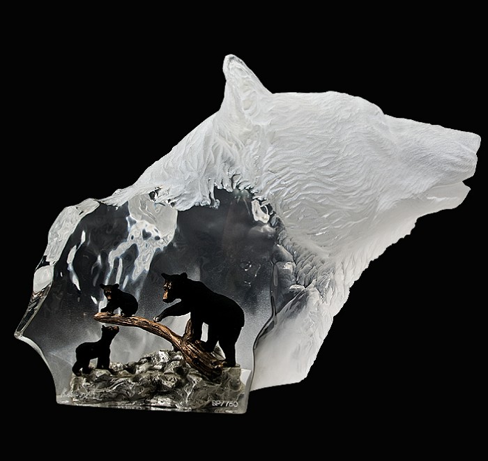 Kitty Cantrell Black Bear Clan Mixed Media Sculpture