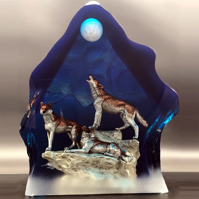 Kitty Cantrell Moonlight Serenade Mixed Media Sculpture