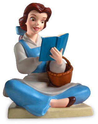 WDCC Disney Classics Beauty And The Beast Belle Bookish Beauty Porcelain Figurine