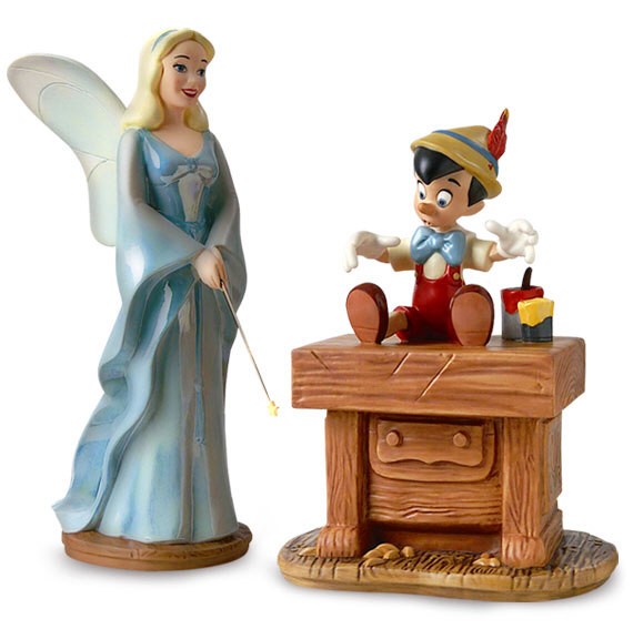 WDCC Disney Classics Pinocchio Blue Fairy And Pinocchio The Gift Of Life Is Thine 