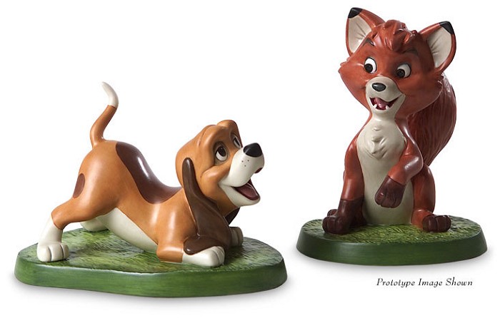 WDCC Disney Classics The Fox And The Hound Copper And Todd The Best Of Friends Porcelain Figurine