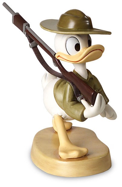 WDCC Disney Classics Donald Duck Basic Training Donald Gets Drafted 