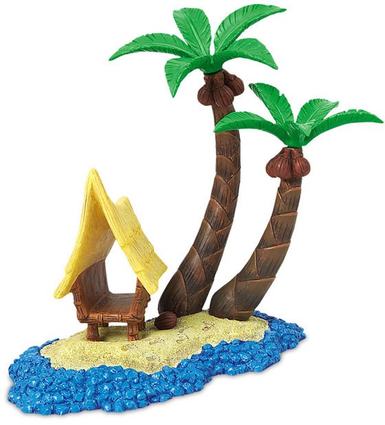 WDCC Disney Classics Finding Nemo Base  Tank Tiki Hut Accessory 