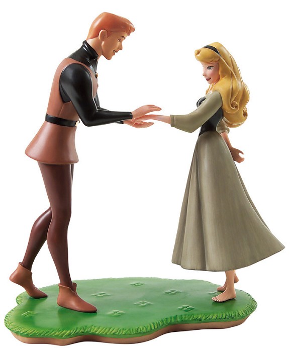 WDCC Disney Classics Sleeping Beauty Prince Phillip And Briar Rose Chance Encounter Porcelain Figurine