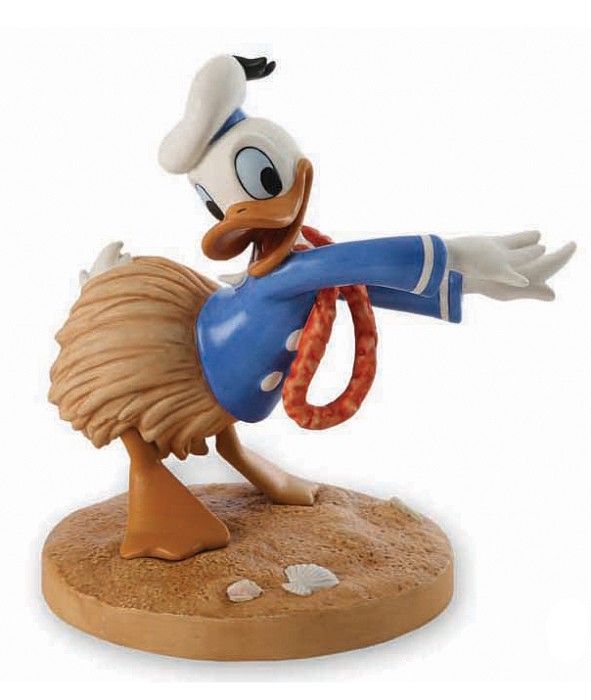 WDCC Disney Classics Hawaiian Holiday Donald Duck Wiki Wiki Waterfowl  Porcelain Figurine