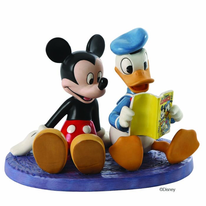 WDCC Disney Classics Donald And Mickey Comic Book Companions Porcelain Figurine