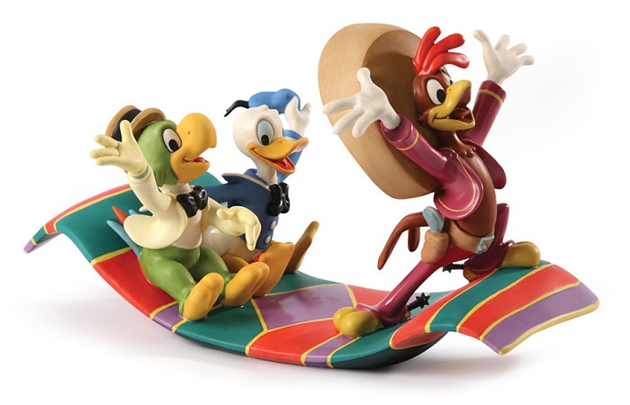 WDCC Disney Classics Three Caballeros Panchito, Donald and Jose Airborne Amigos From Three Caballeros