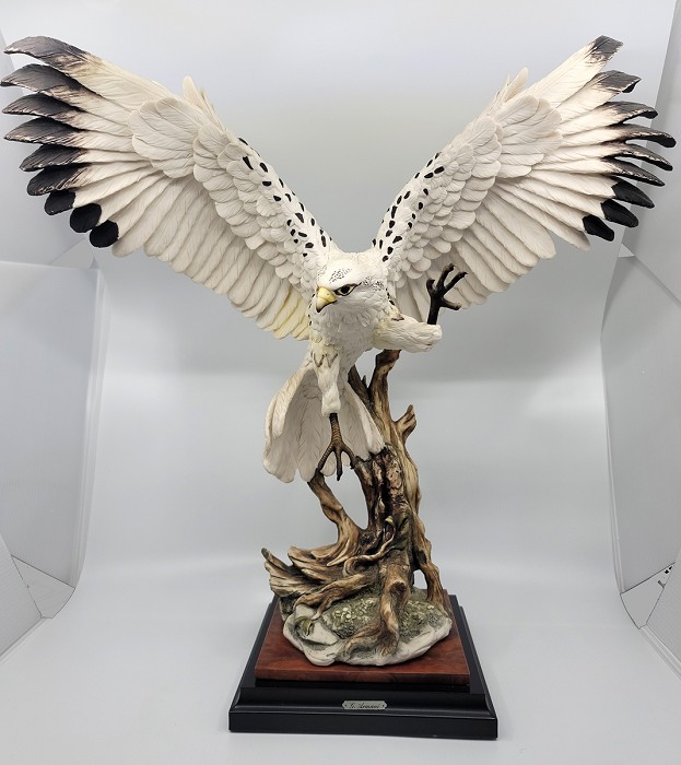 Giuseppe Armani White Hawk Sculpture