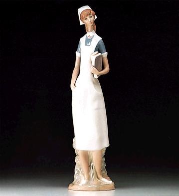 Lladro Nurse Porcelain Figurine
