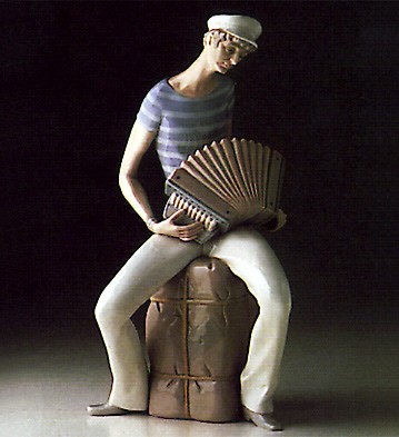 Lladro Sailor Accordian Player 1969-78 